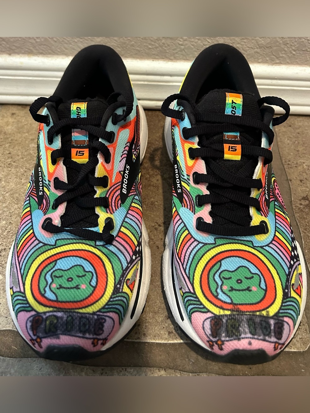 Brooks Ghost 15 Pride Wednesday Holmes Running Shoes Women’s Size 6.5 Sneakers